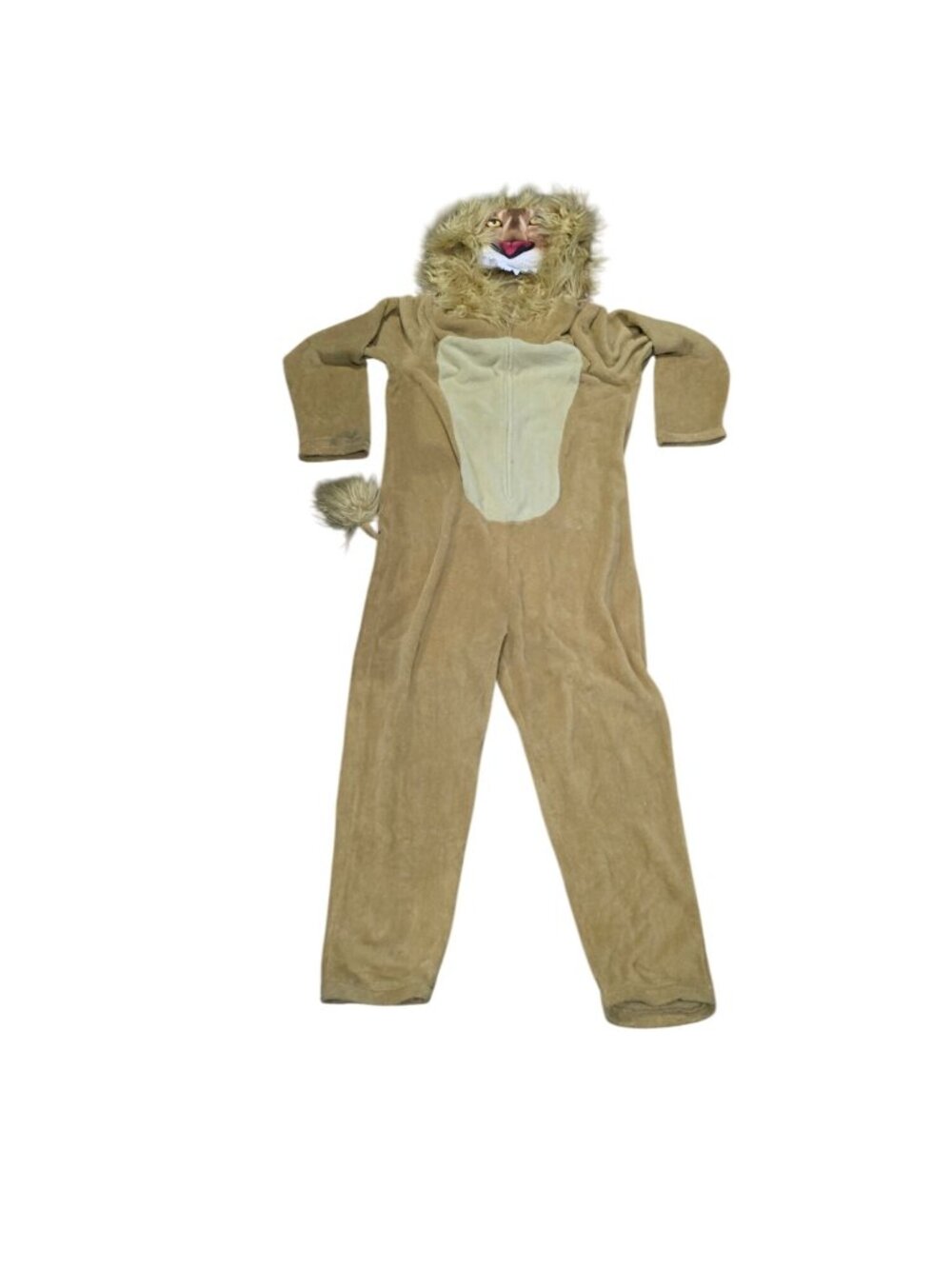 Briefly Stated Youth Large Lion Costume Halloween Animal Dress Up Plush Outfit